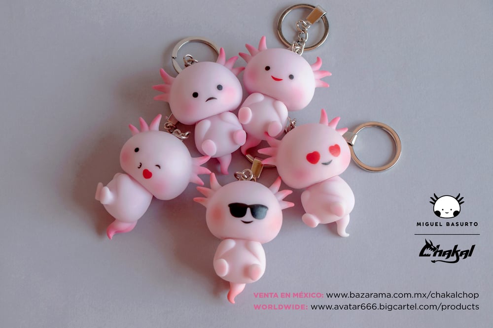 Image of Axolotl keychain FULL SET