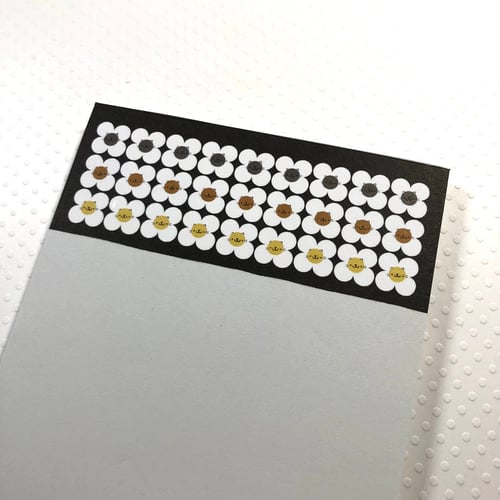 Image of retro cat flower notepad