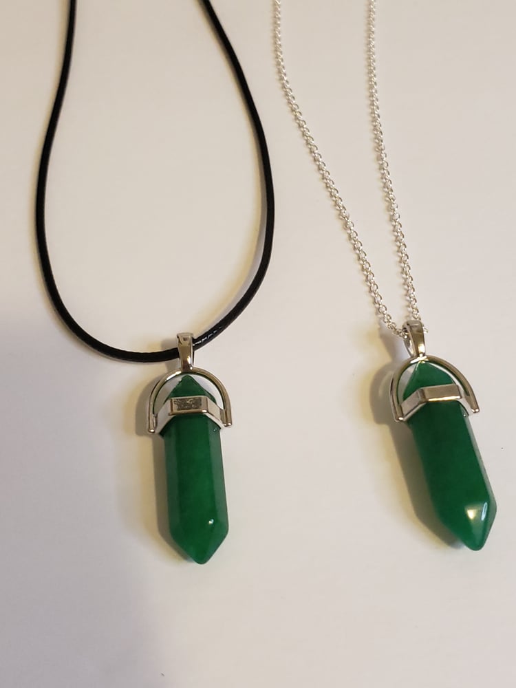 Emerald or Jade Crystal Necklace | Elizabeth Rae Jewelry