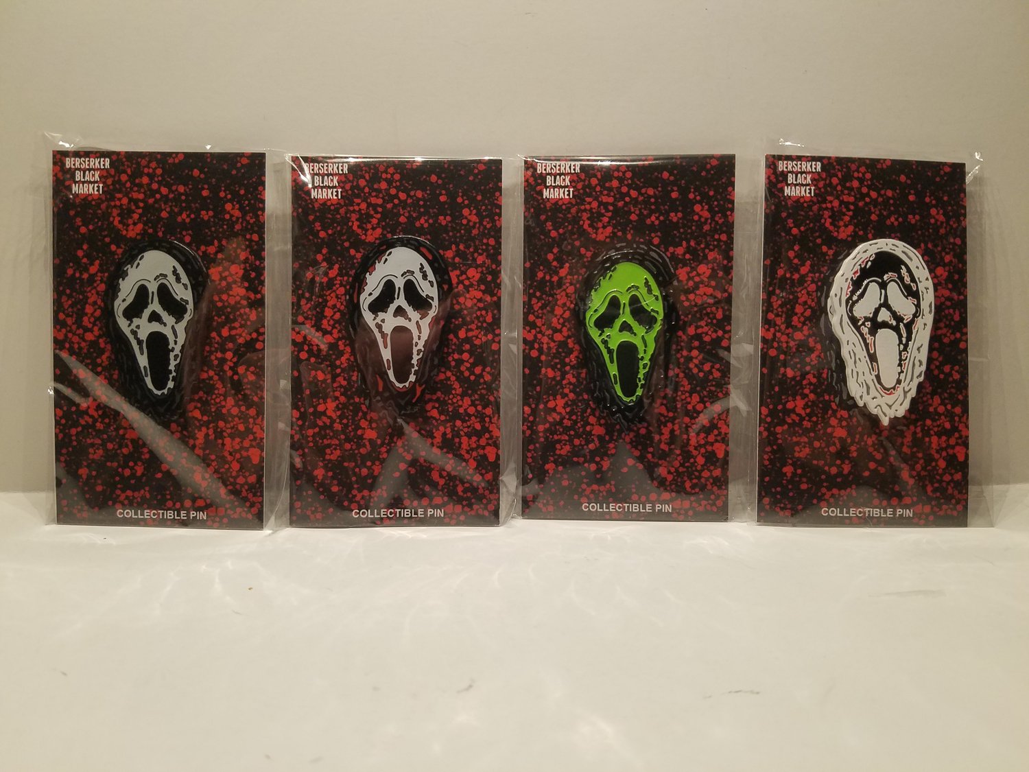 1.75 " Ghostface Enamel Pins | BERSERKERBLACKMARKET
