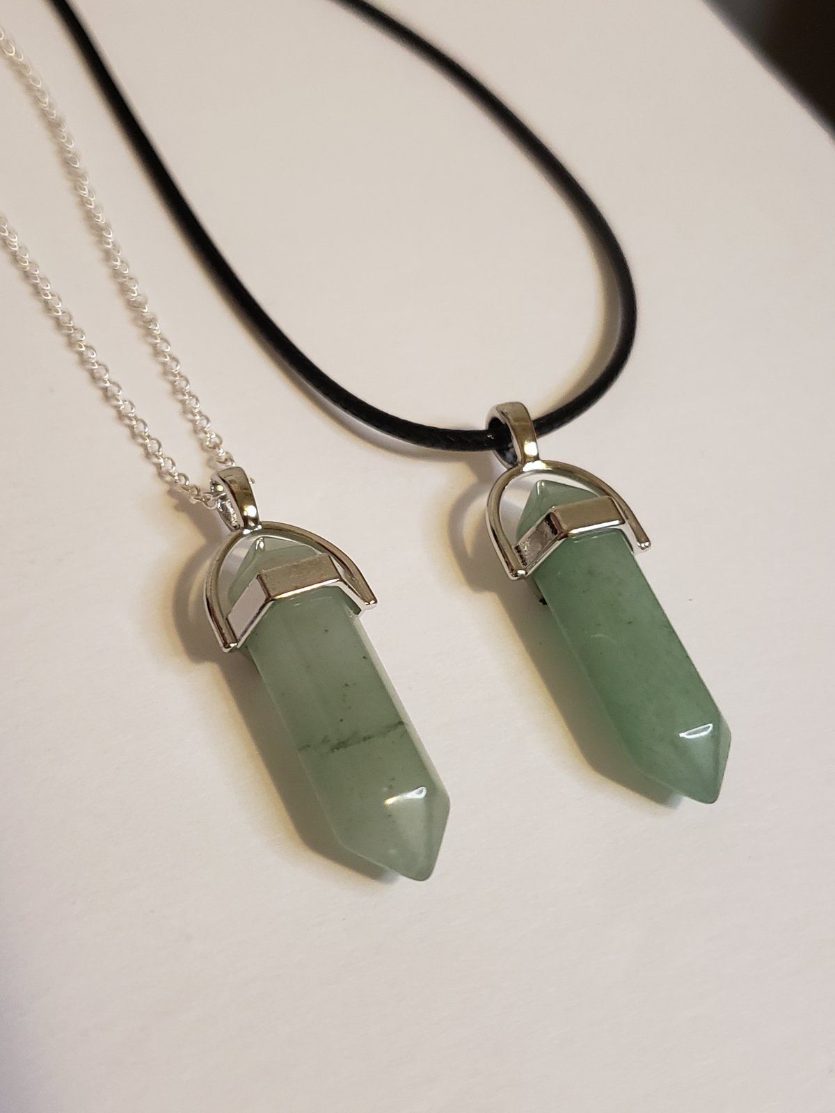 Jade hot sale crystal necklace