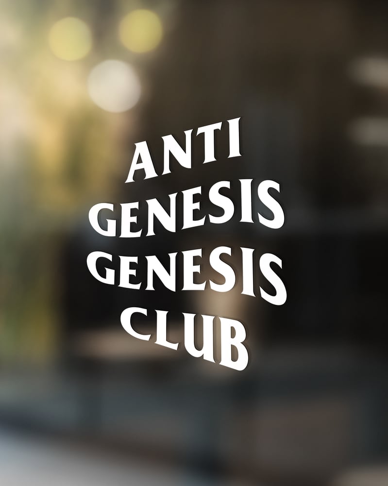 Image of Anti Genesis Genesis Club Sticker (OUT OF STOCK))