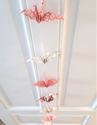 Image 2 of Guirlande Grues Rose pâle/Corail