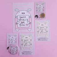 Image 2 of You've Totally Got This : Illustrated Diecut Vinyl Sticker