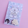 Happy Thoughts : Matte Gold Hard Enamel Pin