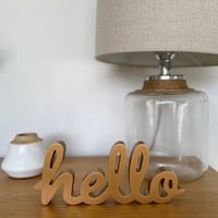 Gold hello letters