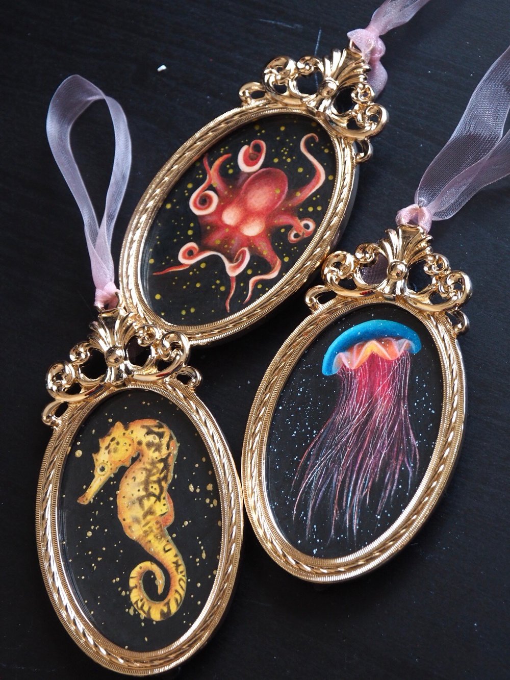 Image of Original Framed Artwork Miniature Seahorse