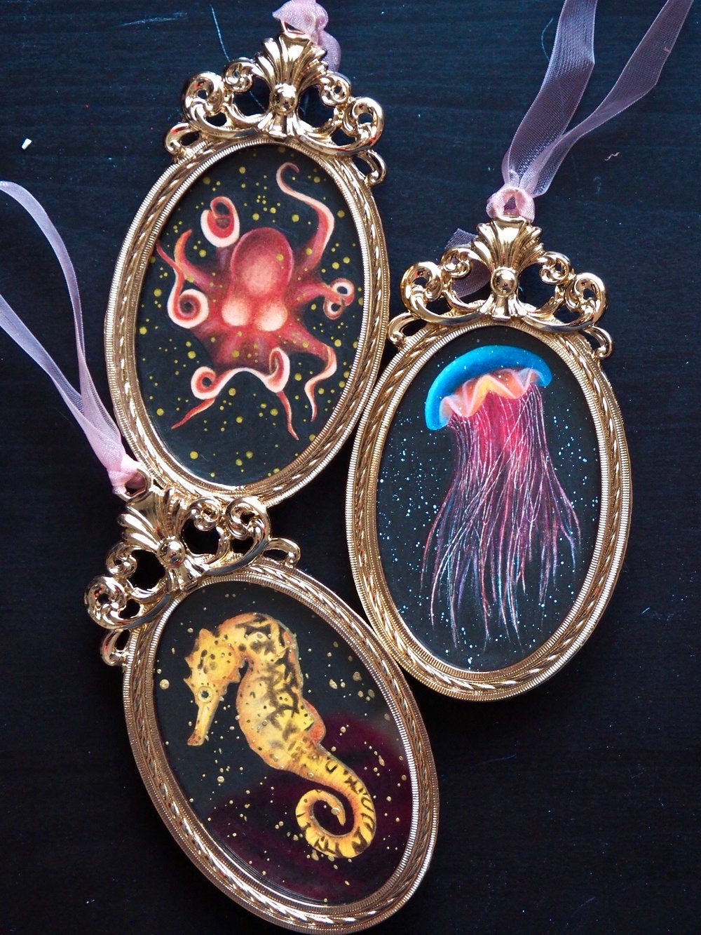 Image of Original Framed Artwork Miniature Lion’s Mane Jellyfish
