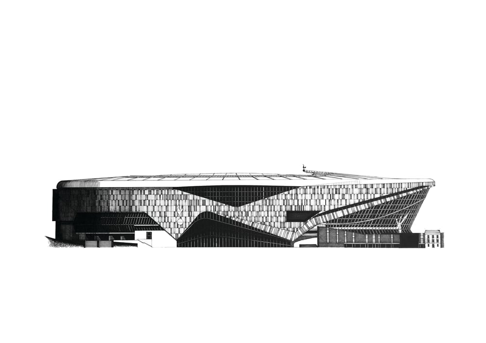 Nick Coupland Illustration Tottenham Hotspur Stadium