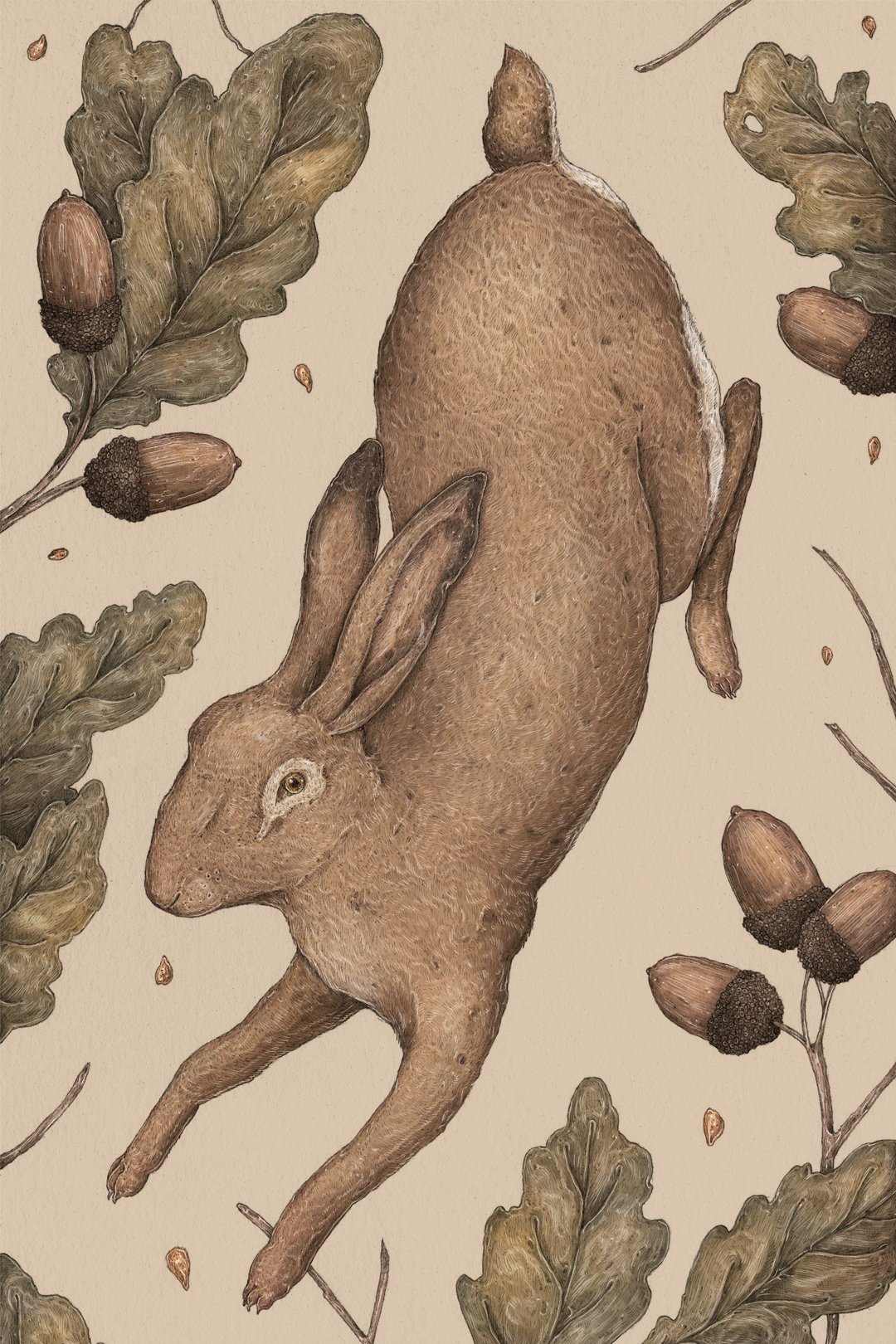 Image of The Hare and Oak Print