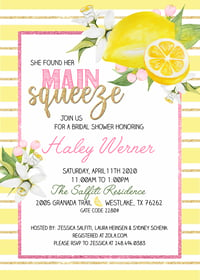 Haley's Bridal Shower Invitations