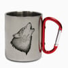 Howling Wolf Carabiner Mug