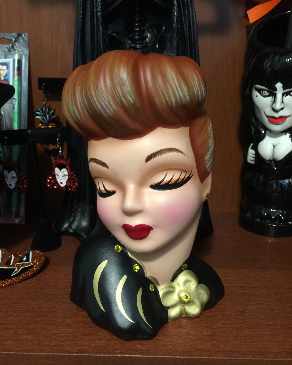 Glamour Lucy Revamped Vintage Head Vase