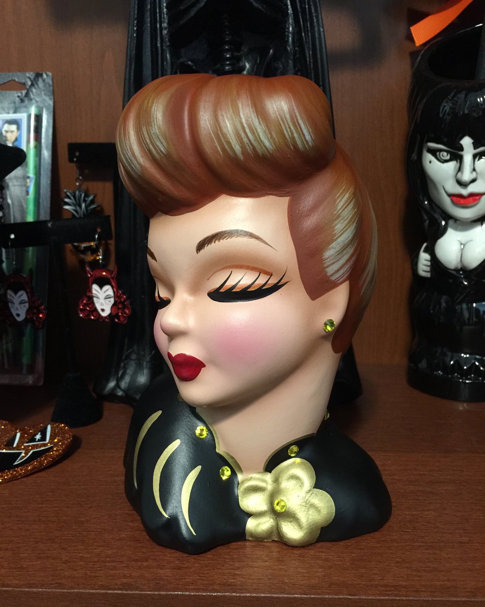 Glamour Lucy Revamped Vintage Head Vase