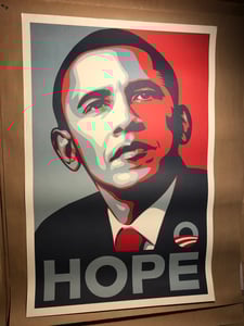 Image of Obama 2008 Obey HOPE Poster by Shepard Fairey Campaign Edition 2008 24x36