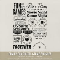 Family Fun Stamp Brushes (Digital)