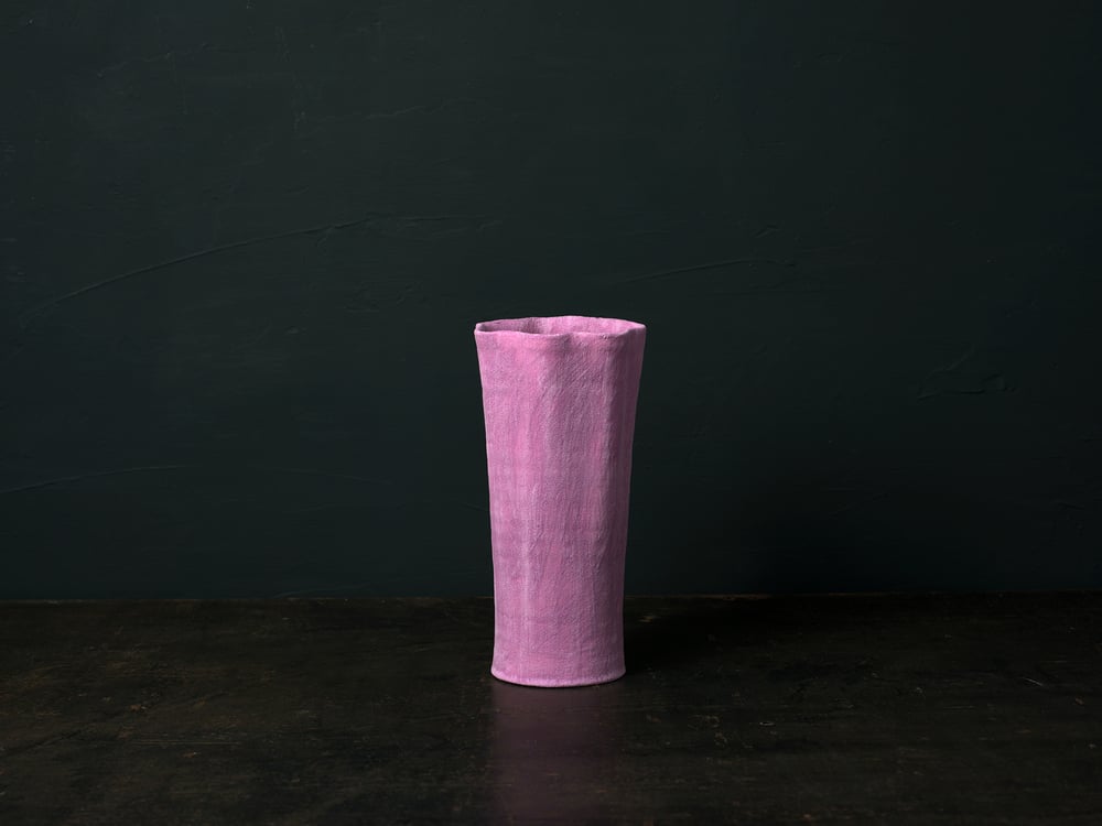 Image of Violet Fluted Vase