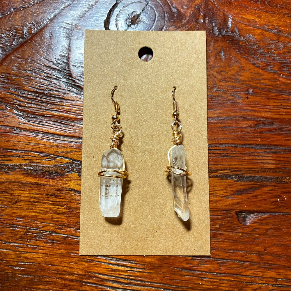 Jedi Rogue Kyber Earrings in White