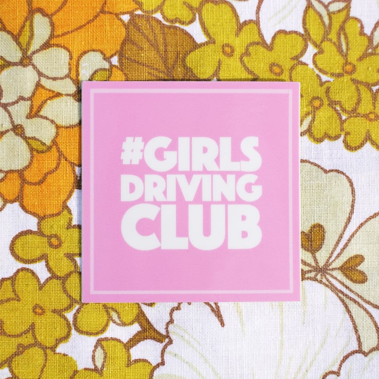 Image of *NEW* GIRLS DRIVING CLUB pink mini stickers