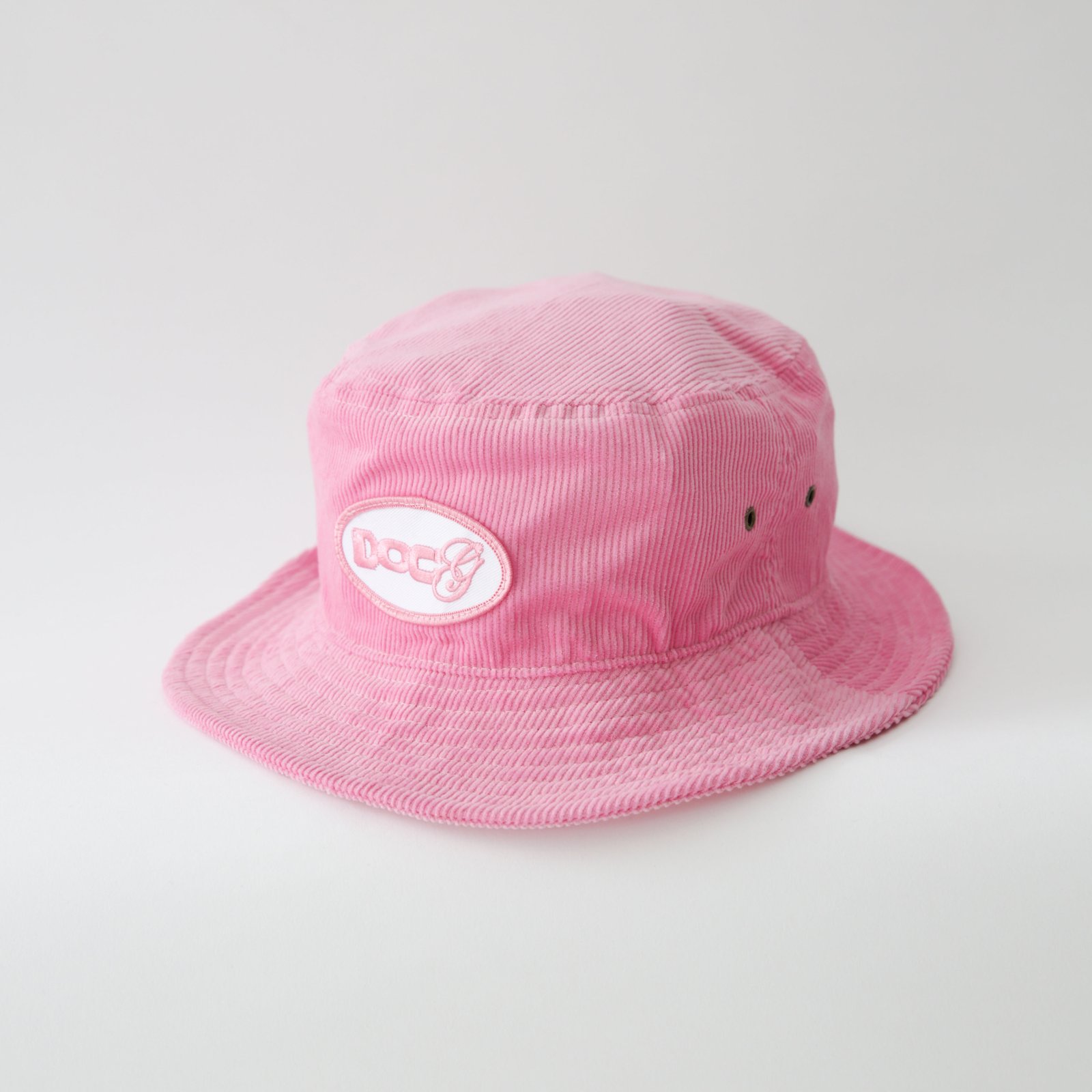 pink corduroy bucket hat