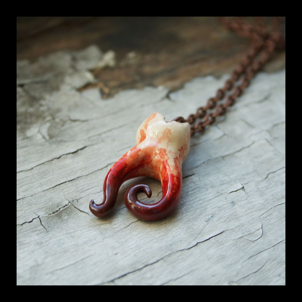 PRE-ORDER: "The Whimsical Collection" Curled 2-Root Molar in Crimson