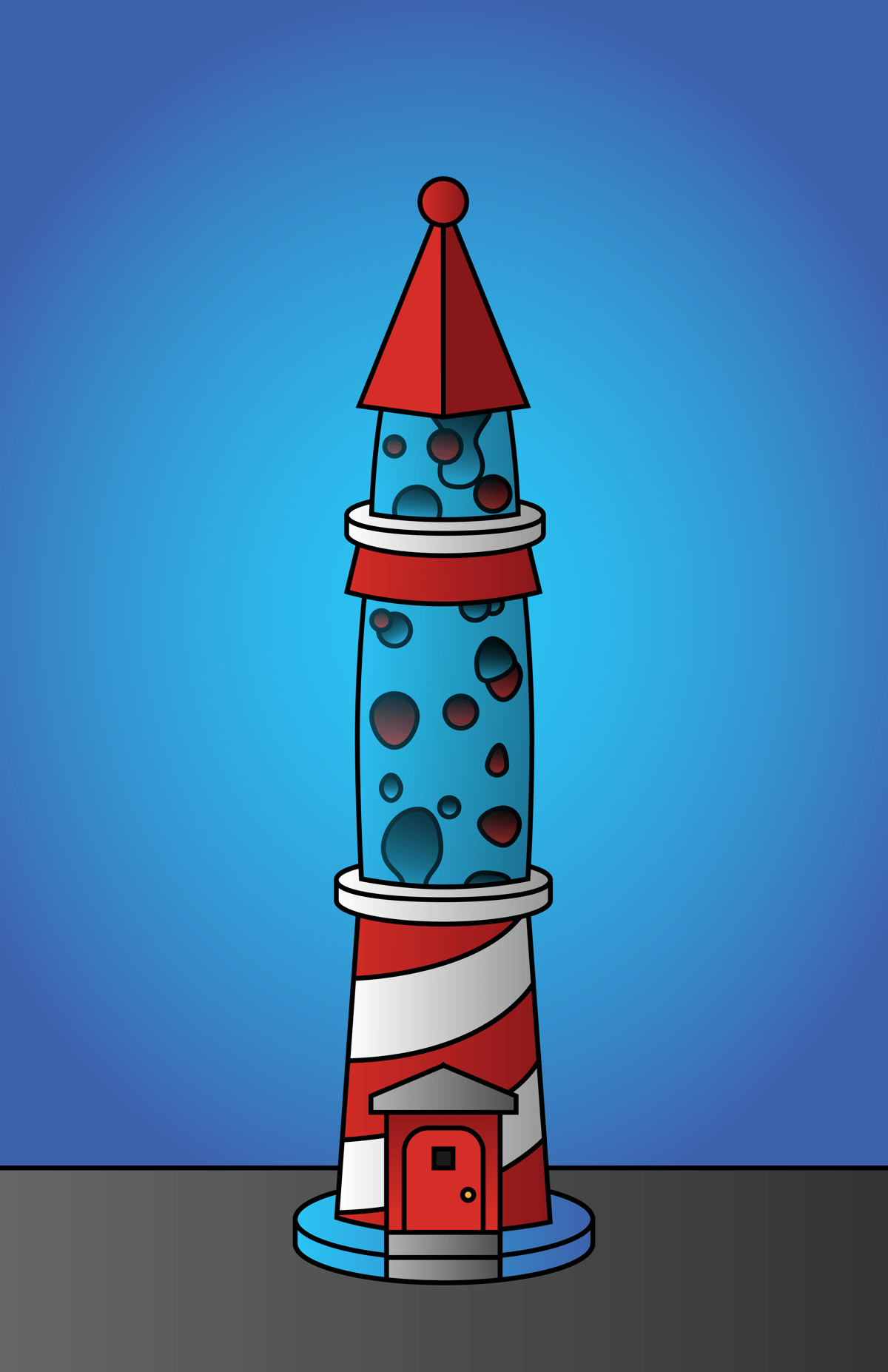 Image of Lighthouse Lava Lamp Print