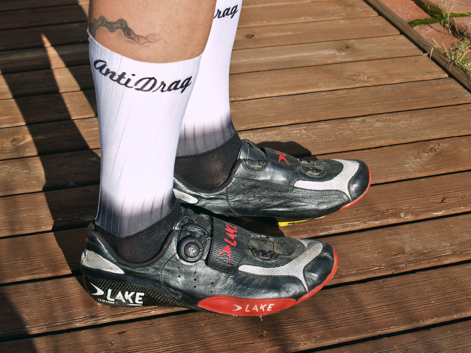 Image of The AERO Cycling Sock - Fade to white