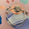 Moons and pearls bracelet