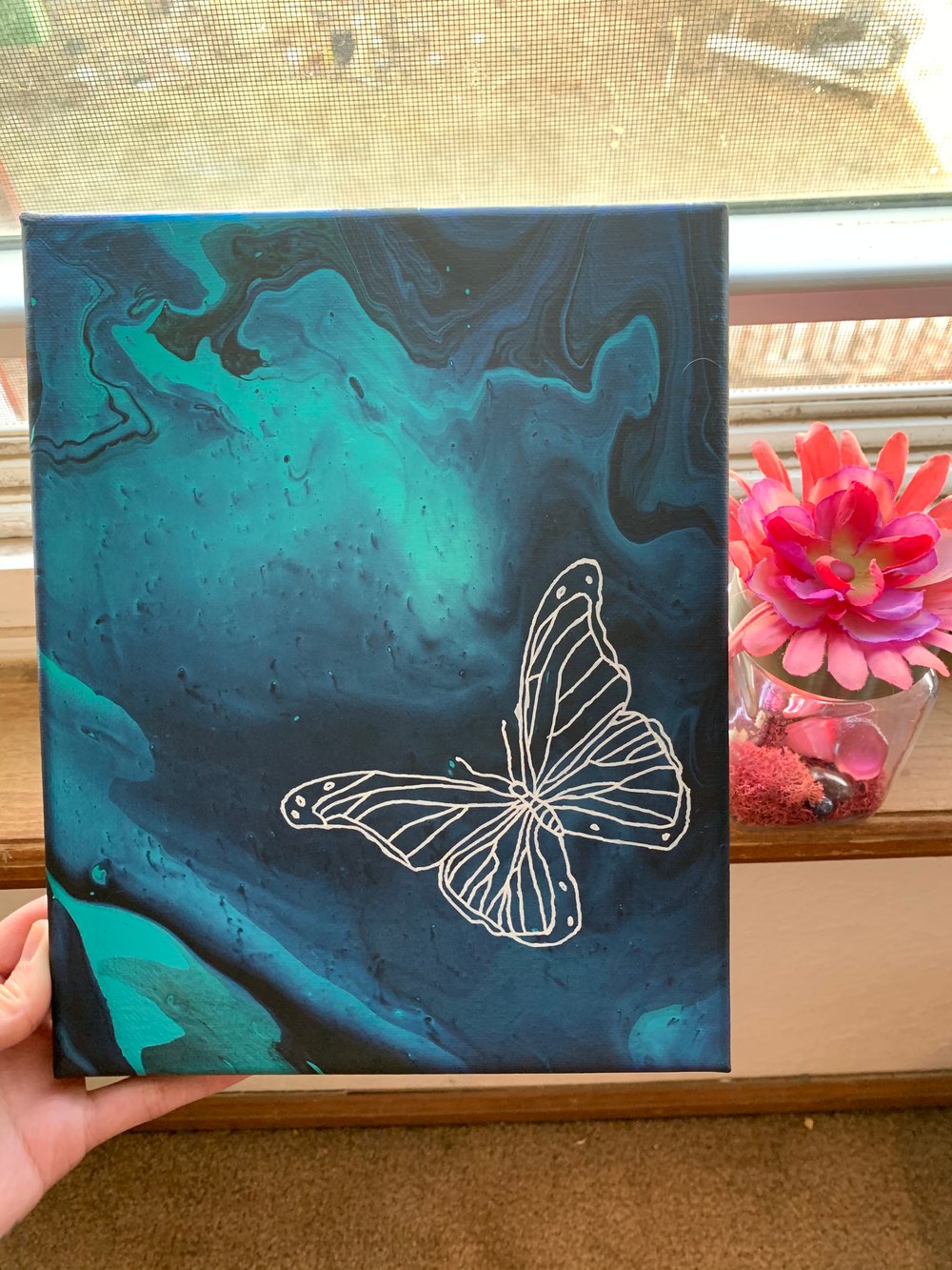 Image of Custom Acrylic Pours **Pictured Piece Not Available**