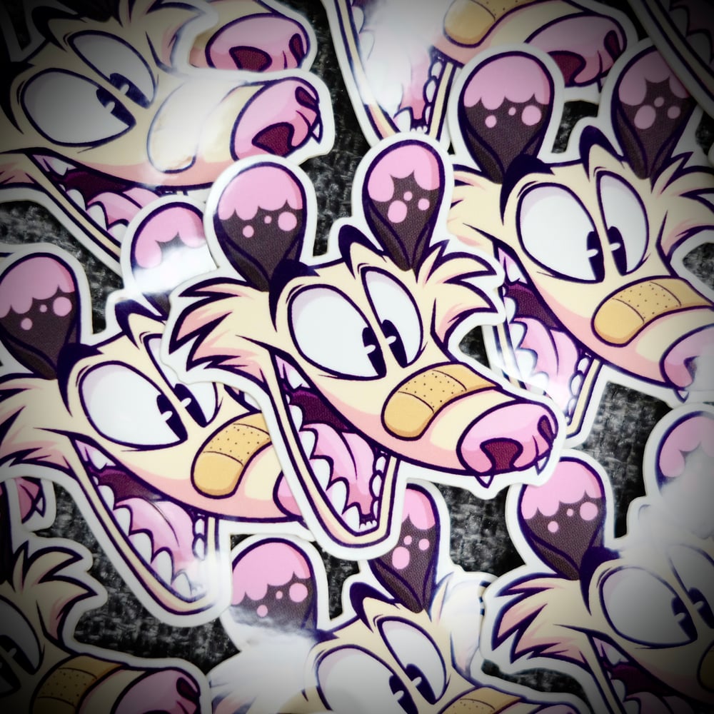 Image of plastic candy animals possum sticker
