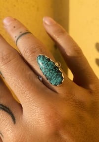 Image 1 of Adjustable Turquoise Ring