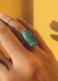 Image 2 of Adjustable Turquoise Ring