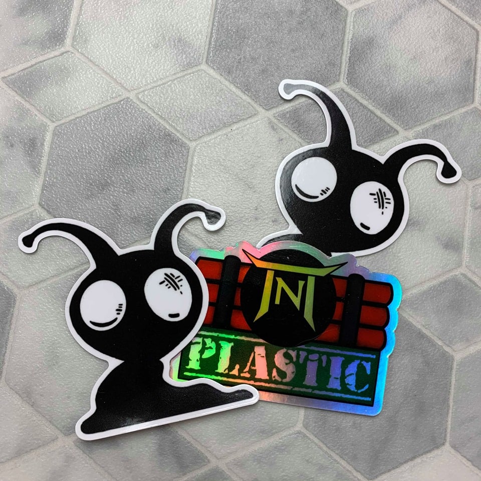 Image of TNT PLASTIC x ICONICK ARTS Snalien sticker
