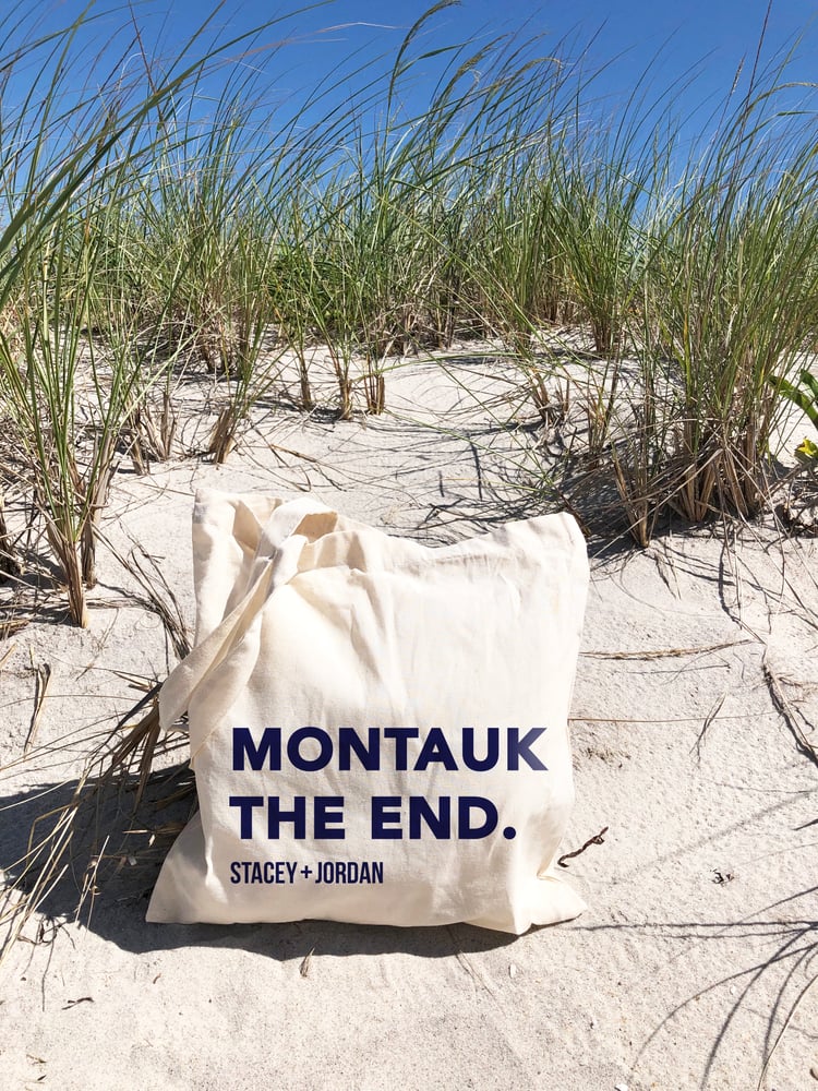Image of Montauk the End Wedding Welcome Tote Bag