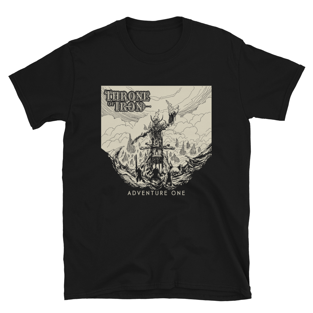 Image of Throne Of Iron "Adventure One" album cover Tshirt