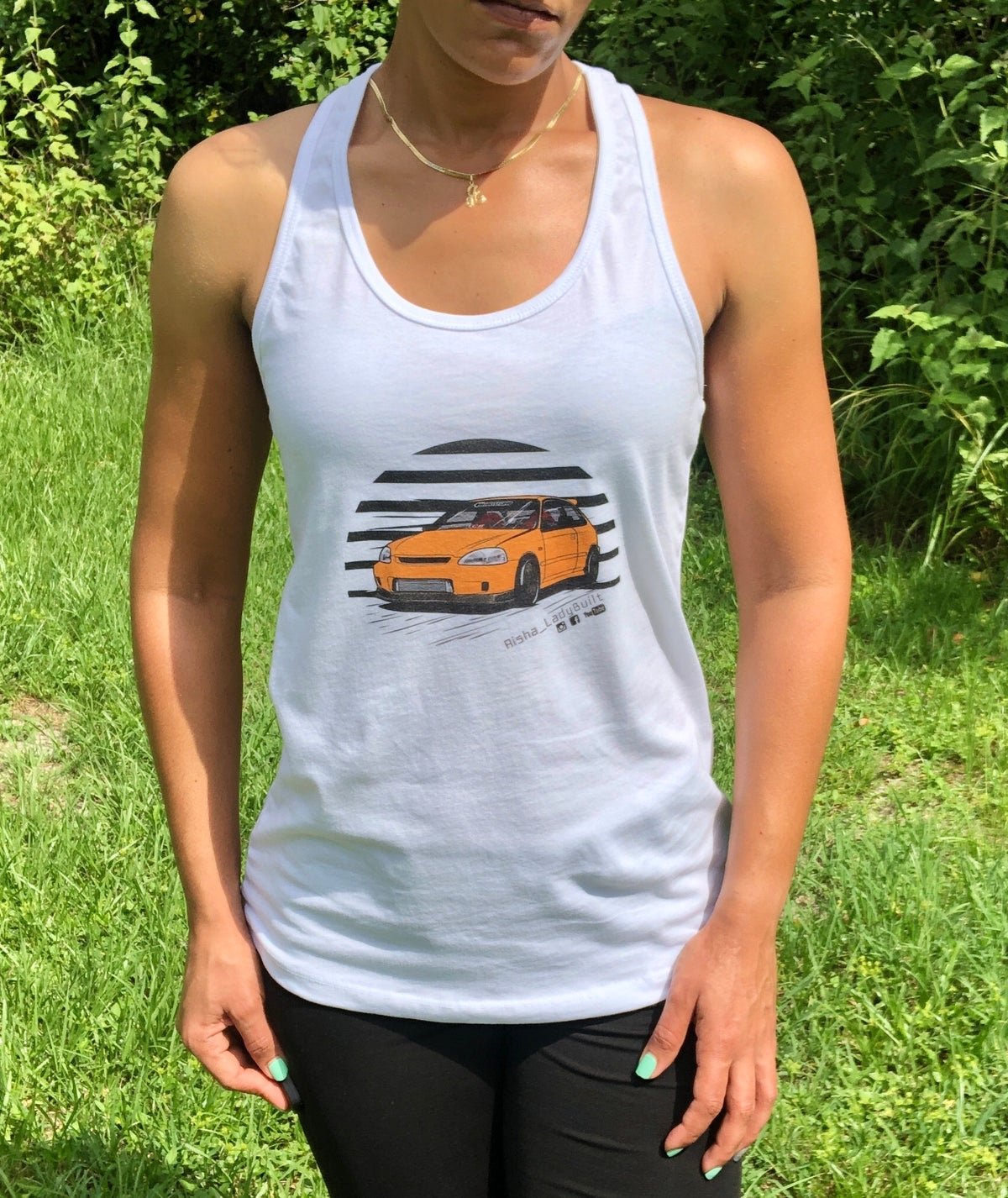 women's v neck muscle tank