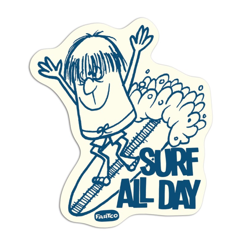 Image of Surf All Day Sticker