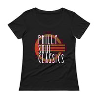 Image 2 of Philly Soul Classics Scoopneck Tee - available in black, grey, and white