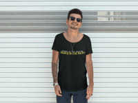 Image 1 of Men"s Dance is the Path Rawneck Tee - available in black or heather grey