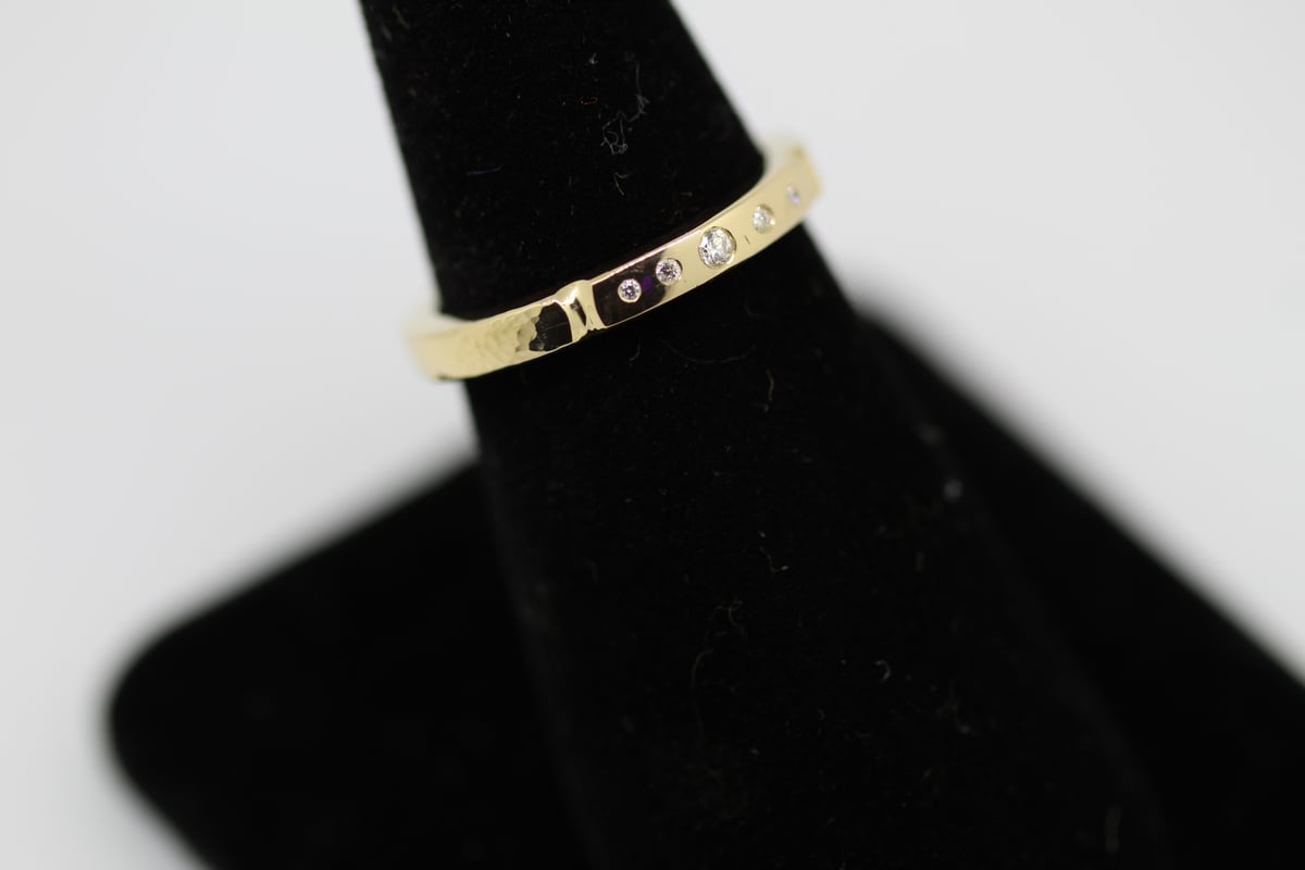 Image of Artemis: 18ky Gold & VS-1 Diamond Stacking Ring