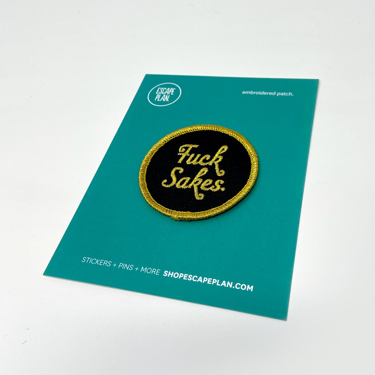 Image of Fuck Sakes Embroidered Patch