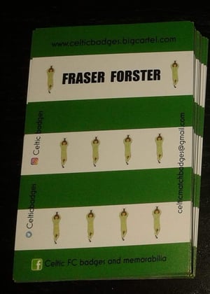 Fraser Forster cup celebration badge