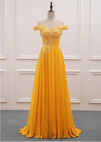Image 1 of Pretty Long Chiffon Long Party Gown, A-line Prom Dress 2020