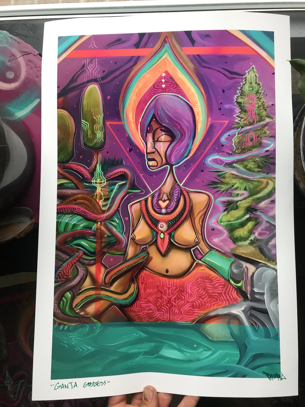Image of Ganja Goddess 13x19” - Print