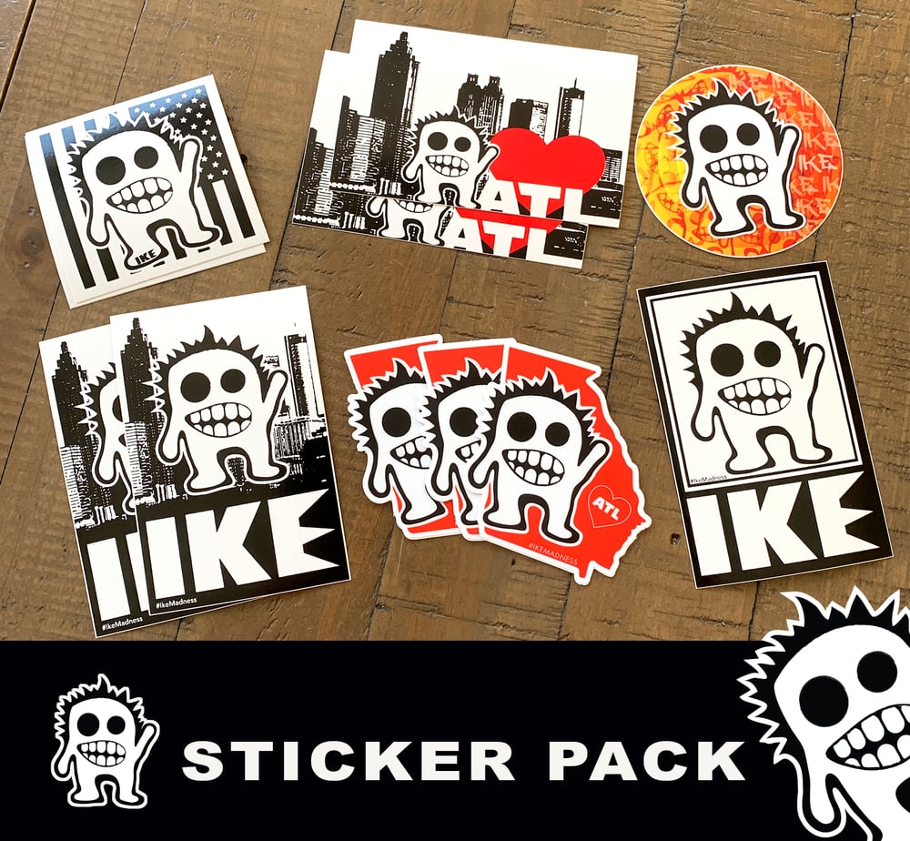 Image of IKE Sticker Starter Pack $15