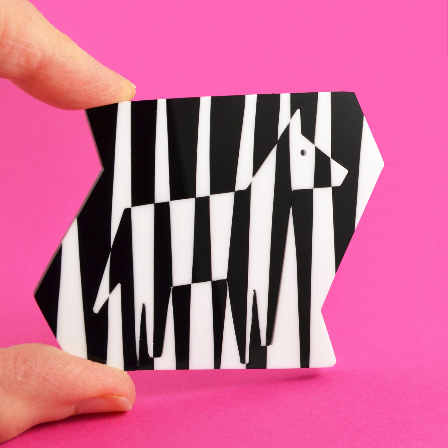 Image of Dazzle Zebra Brooch