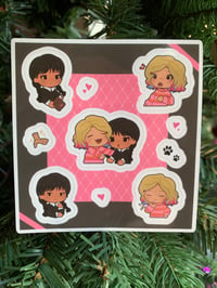 Image 4 of Wednesday mini transparent sticker sheet- Wenclair, Enid & Wednesday