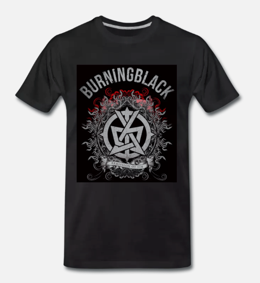 Image of BURNING BLACK TOUR LOGO 2018 - T SHIRT