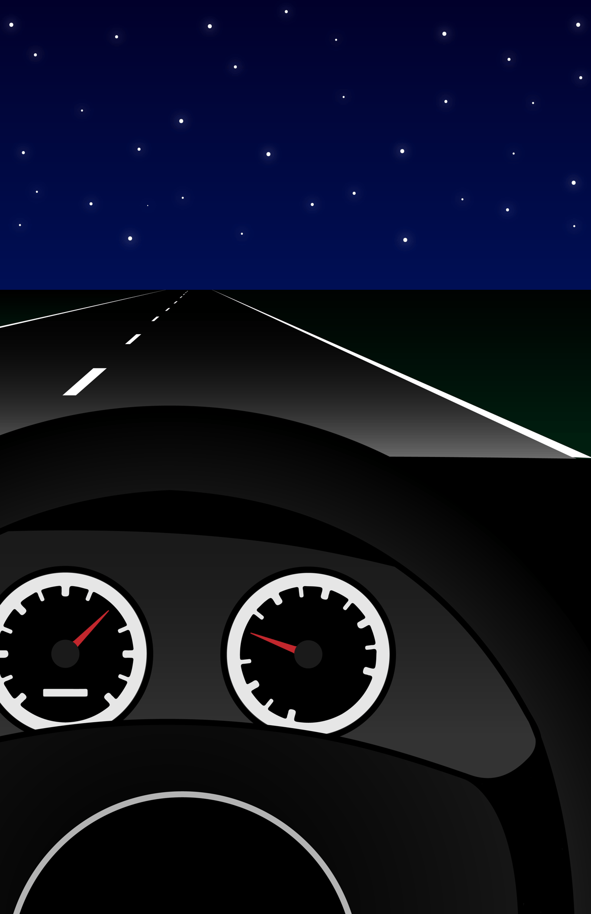 Image of Night Drive Print