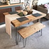 Bespoke Hairpin Leg Dining Table & Bench